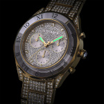 Dextera lux watch Swiss Made, Metal bracelet, Gold tone, Gold-tone finish